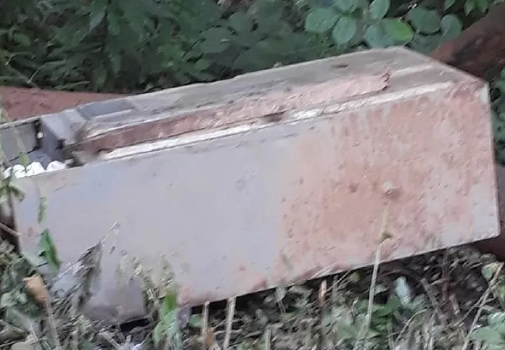 Refrigeradora encontrada. /Foto Twitter