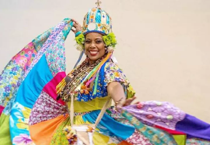 Eneida Reyes, reina Congo del Palenque de San Sebastián. /Foto Cortesía