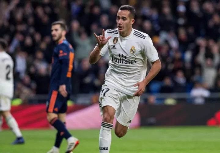Lucas Vázquez anotó al minuto 83 a pase de Benzema. /Foto EFE