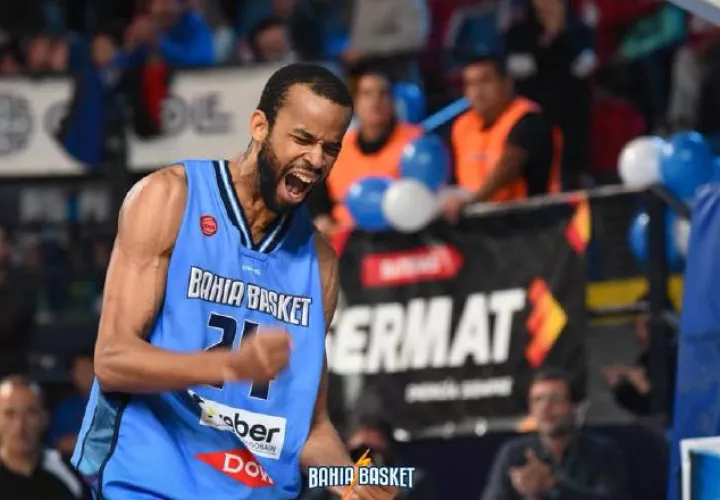 Jamaal Levy es el capitán del equipo argentino. /Foto Bahía Basket