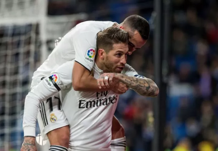Sergio Ramos, capitán del Real Madrid, señaló el camino de la victoria blanca. /Foto EFE