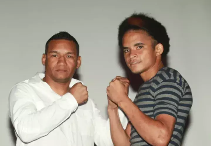 Carlos Ortega y Johnny Garay en rueda de prensa. Foto/Anayansi Gamez