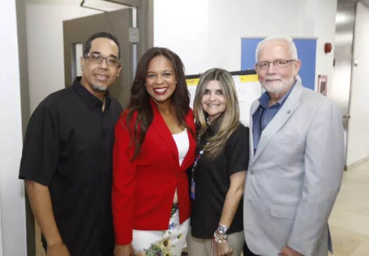 1. Danilo Pérez, Raiza Banfield, Irene Perurena y Jorge Arosemena.