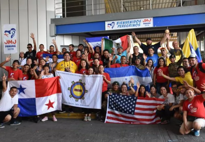 Peregrinos de la JMJ en Panamá. EFE