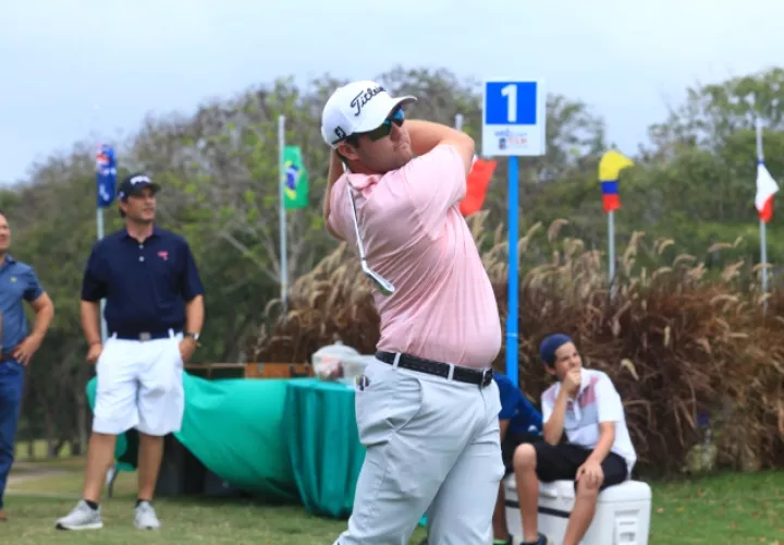 Ben Taylor en el hoyo uno.