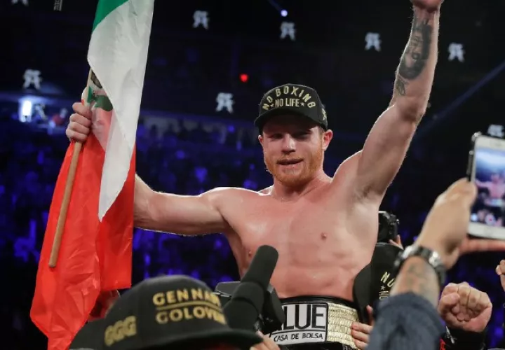 "Canelo" Álvarez es el ícono actual del boxeo mexicano. AP