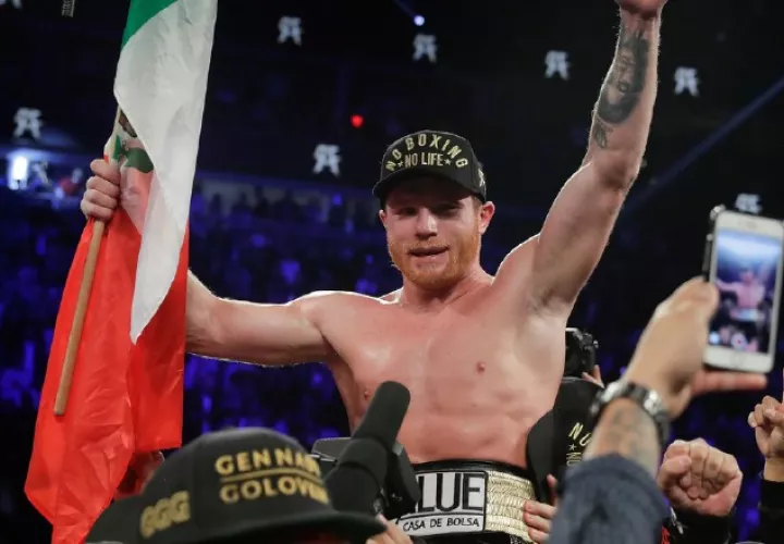 "Canelo" Álvarez es el ícono actual del boxeo mexicano. AP