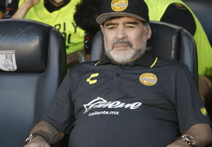 Diego Armando Maradona, entrenador de Dorados. EFE