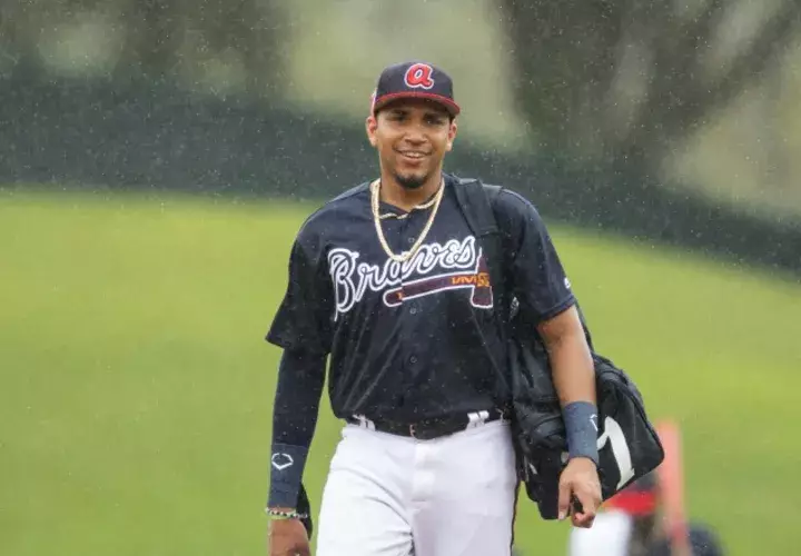 Johan Camargo de los Bravos de Atlanta AP