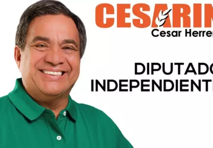 Afiche del candidato independiente. Cortesía