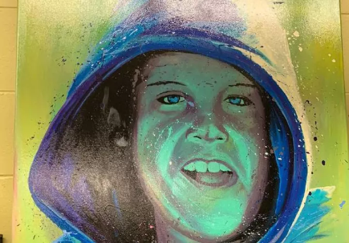 Pintura de Jett.  Foto: @JohnTravolta