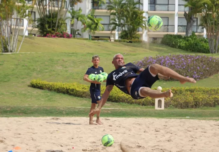 Gilberto Rangel, en los entrenamientos. @Fepafut