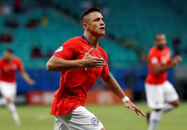 Alexis Sánchez  anotó el segundo para  Chile.