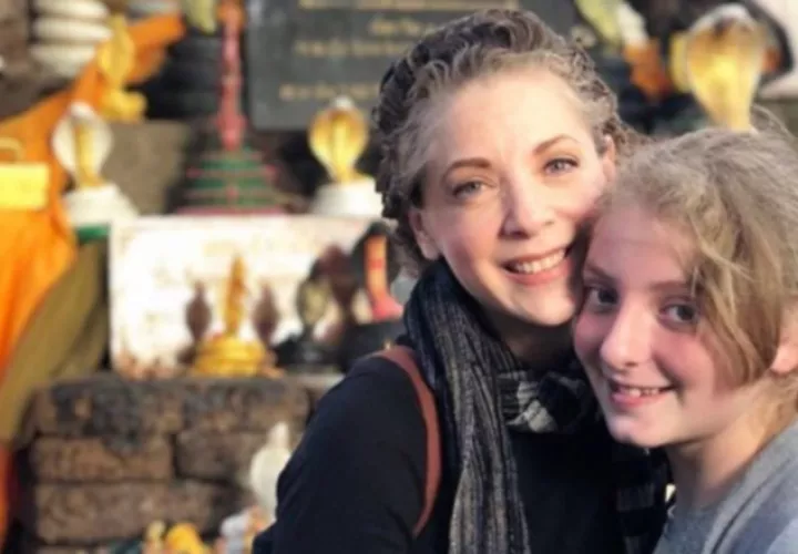 Edith González y su hija Constanza Creel. 