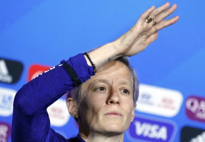 Megan Rapinoe ha marcado cinco goles en el campeonato. AP