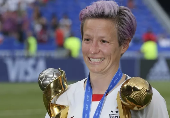 Rapinoe brilló en el torneo. AP
