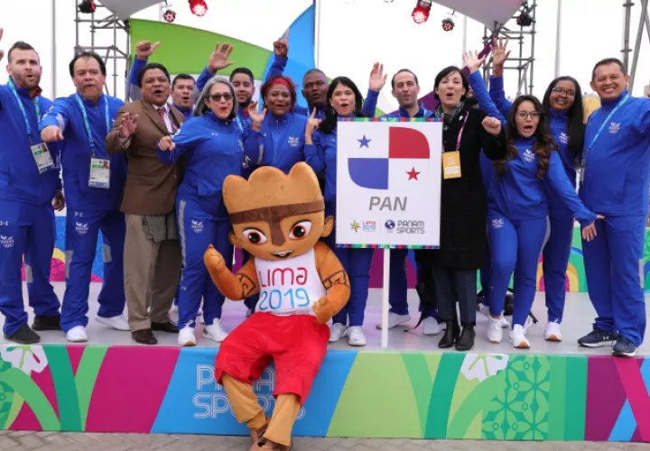 Algunos miembros de la delegación panameña. COP