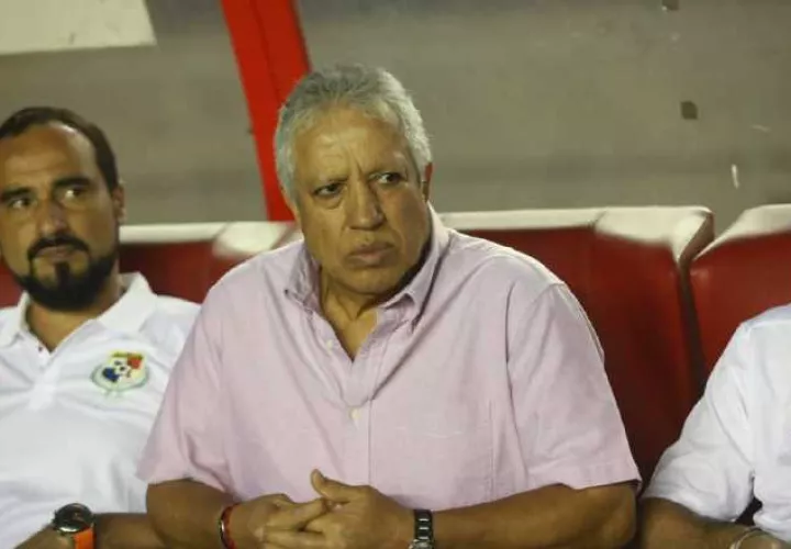 Américo Gallego durante el partido de Panamá ante Bermudas. Foto Anayansi Gamez