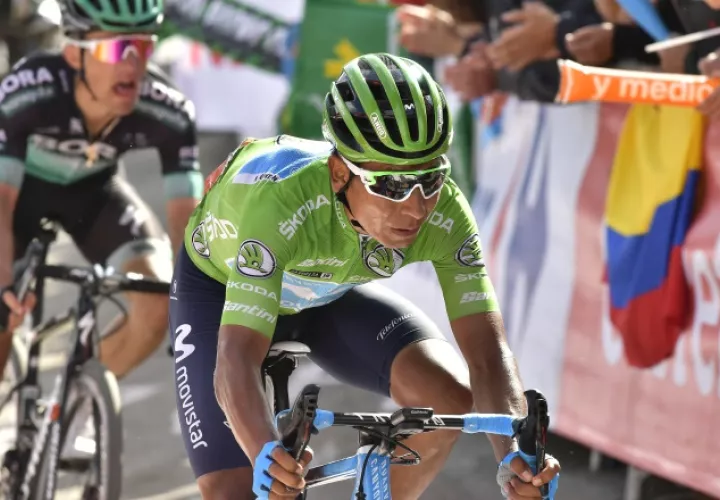 Nairo Quintana redujo su ventaja a dos minutos y 24 segundos. AP