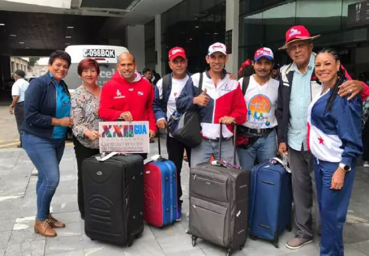 Atletas panameños hacen su arribo a Guatemala. Cortersía.