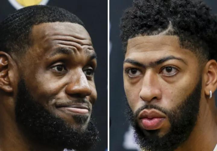LeBron James y Anthony  Davis. Foto: AP