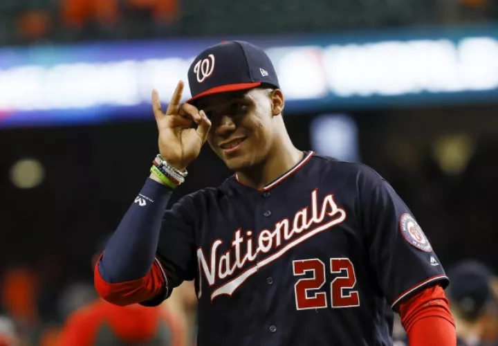 Juan Soto ha respondido bien a la ofensiva de los Naciones de Washington. Foto AP