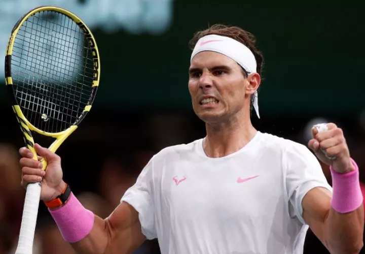 Rafael Nadal ganó en dos sets. Foto EFE