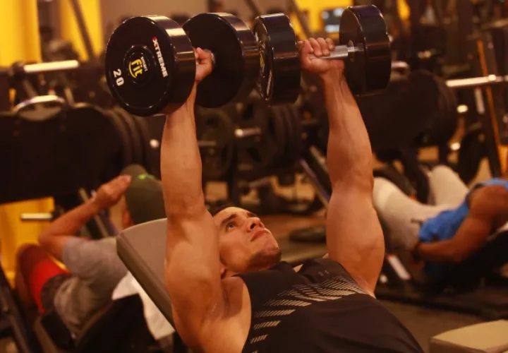 Jorge Caballero en pleno entrenamiento.