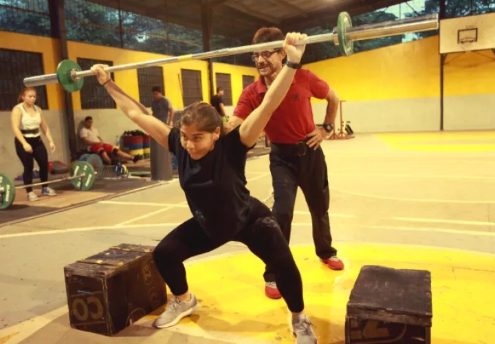 Emma Rodríguez durante un entrenamiento. Foto Anayansi Gamez