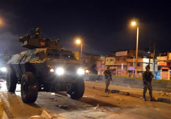 Gobierno mantiene a las unidades del ejército en las calles de las principales ciudades. EFE