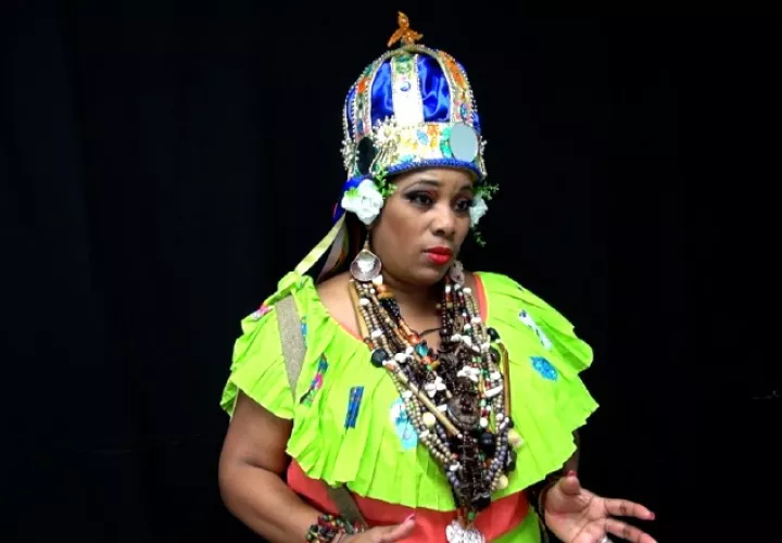 Eneida Reyes Morales, Reina Congo.  Foto: Juan Carlos Lamboglia