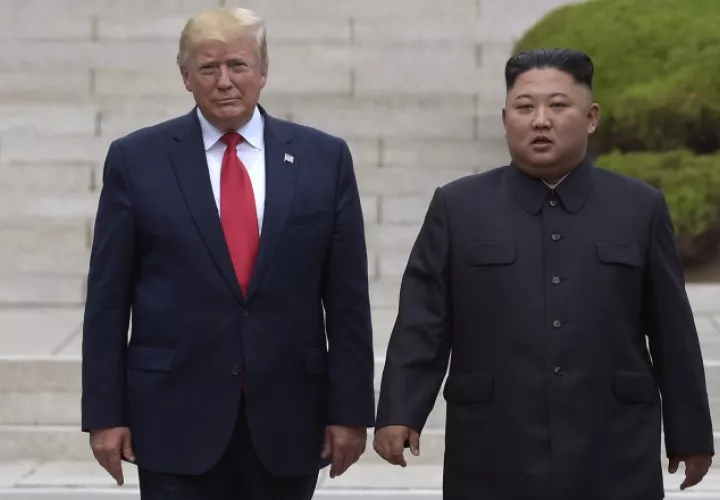 Donald Trump y Kim Jong-un. FOTO/AP