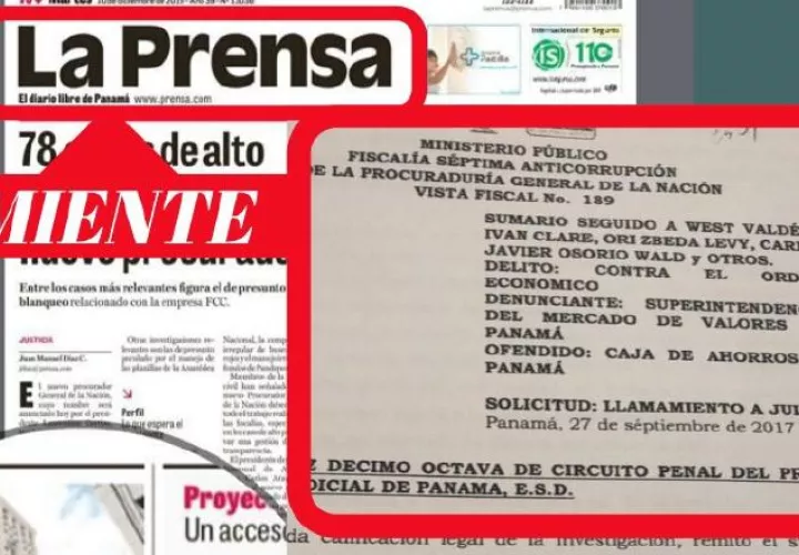 El caso al que hace referencia La Prensa está en la etapa de audiencia.  