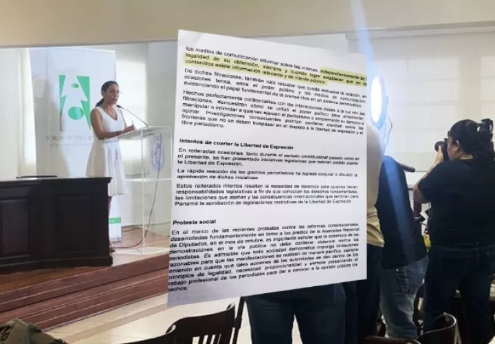 Informe del Fórum de Periodistas valida publicaciones sobre los denominados Varelaleaks.  Ilustración Panamá América