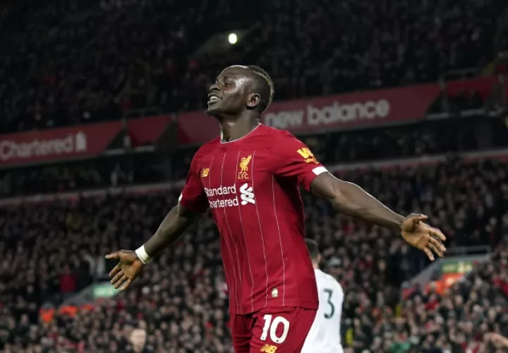 Sadio Mané lleva once goles en la campaña. Foto AP