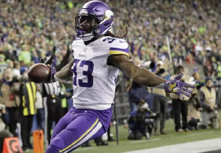 Dalvin Cook, corredor de los Vikings. Foto: AP