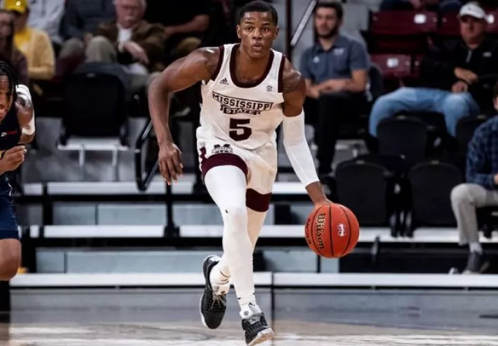 Iverson Molinar juega su primera temporada con Mississippi State. Foto Cortesía