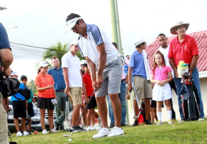 Augusto Núñez durante el torneo.