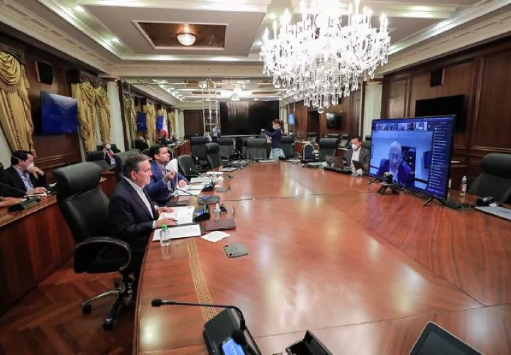 Cortizo dirigió otro Consejo de Gabinete virtual. Cortesía