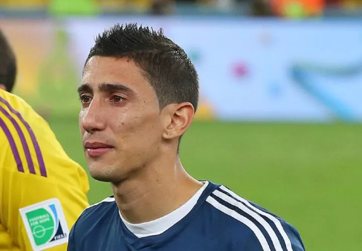 Ángel Di María no jugó la final del mundial 2014. Foto EFE