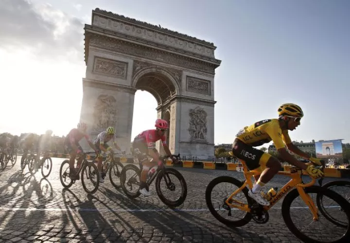 El Tour de Francia fue ganado por el colombiano Egan Bernal. Foto:AP