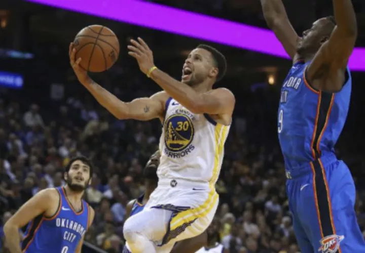 Stephen Curry es figura de los Warriors.  Foto: AP