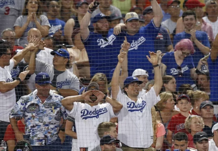 Fanáticos de los Dodgers. AP