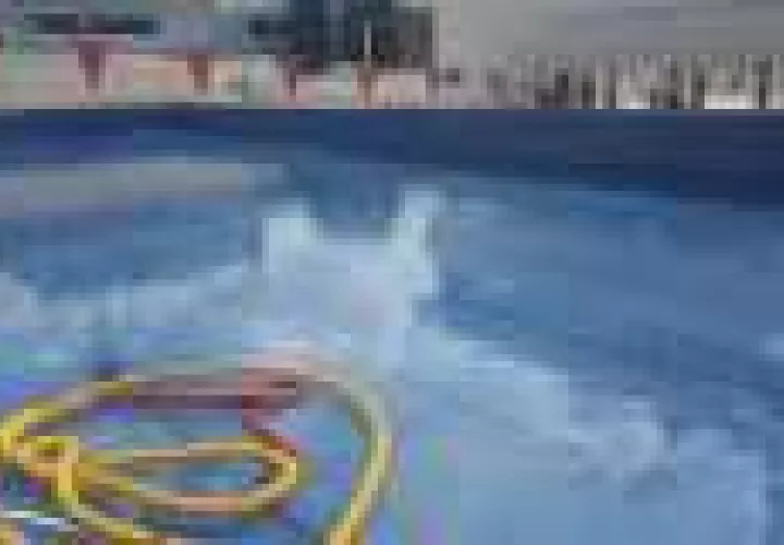 La piscina Adán Gordón, cuenta con sus  químicos para tener una buena calidad de agua para el momento que vuelva la actividad deportiva, según Pandeportes.