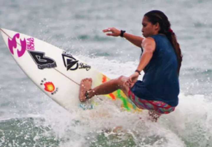 La surfista panameña Samanta Alonso. Foto:COP