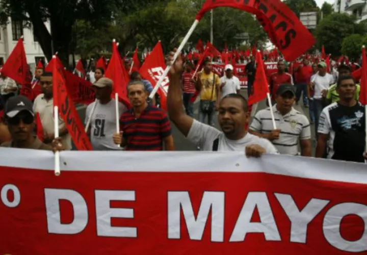 El Suntracs salía a marchar el 1 de mayo