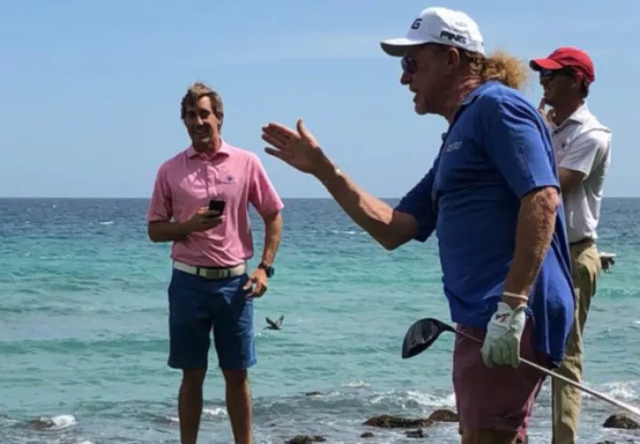 Miguel Ángel Jiménez durante su estancia en Casa de Campo. Cortesía