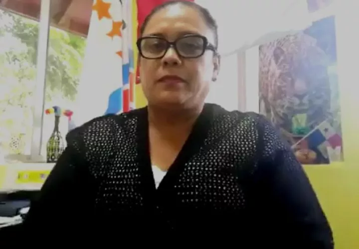 Carmen Aparicio, directora de Educación Ambiental, encargada del Programa Nacional de Gestión Integral de Riesgo de Desastre para atender la crisis sanitaria COVID-19. Cortesía