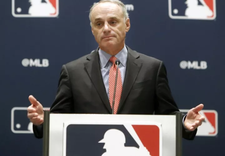 Rob Manfred comisionado de la MLB. Foto:AP