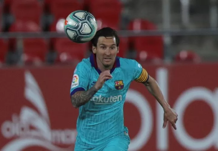 Messi anotó un gol en el triunfo del Barcelona. Foto:EFE
